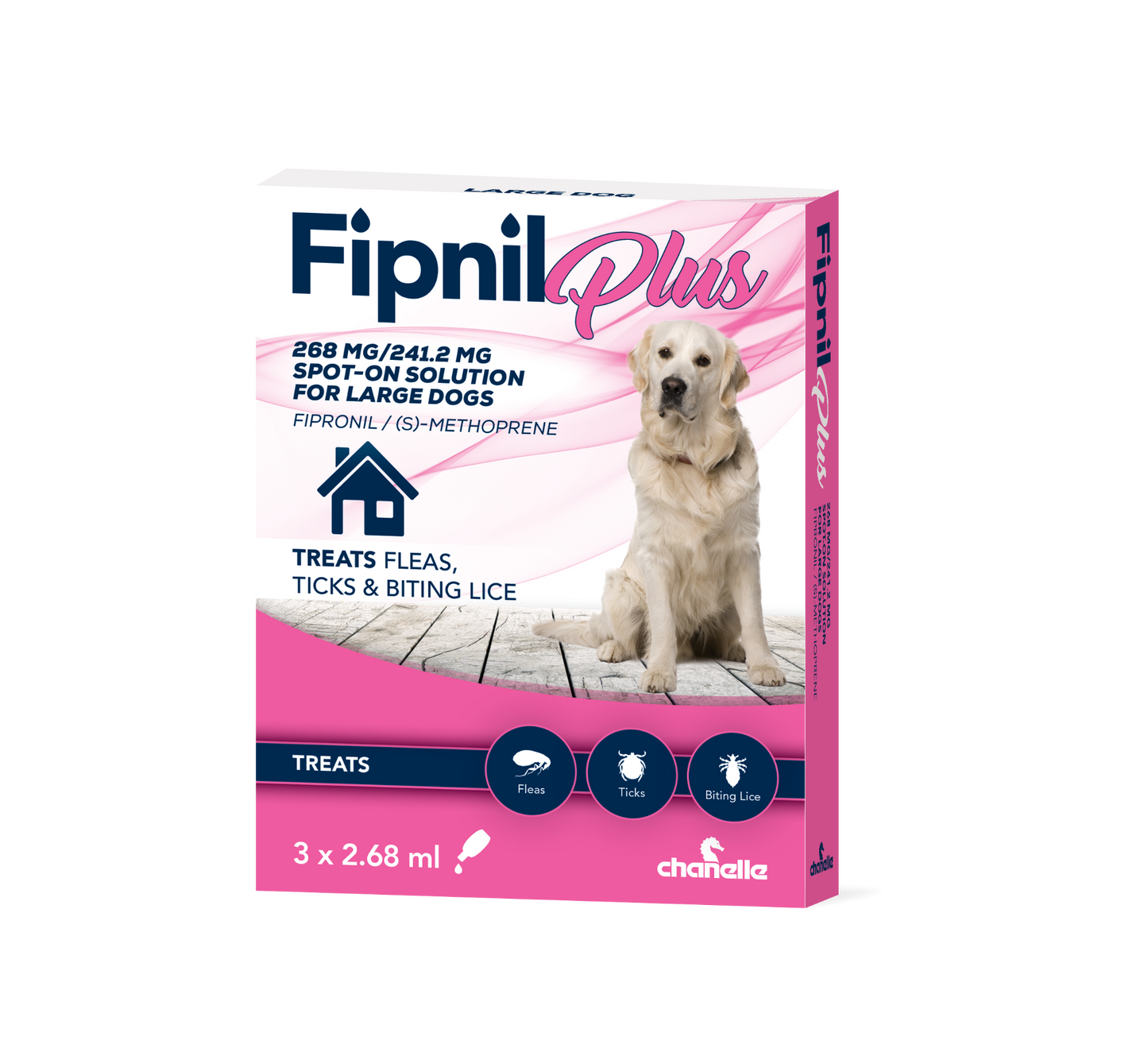 Fipnil Plus 268mg Lg Dog 3''s