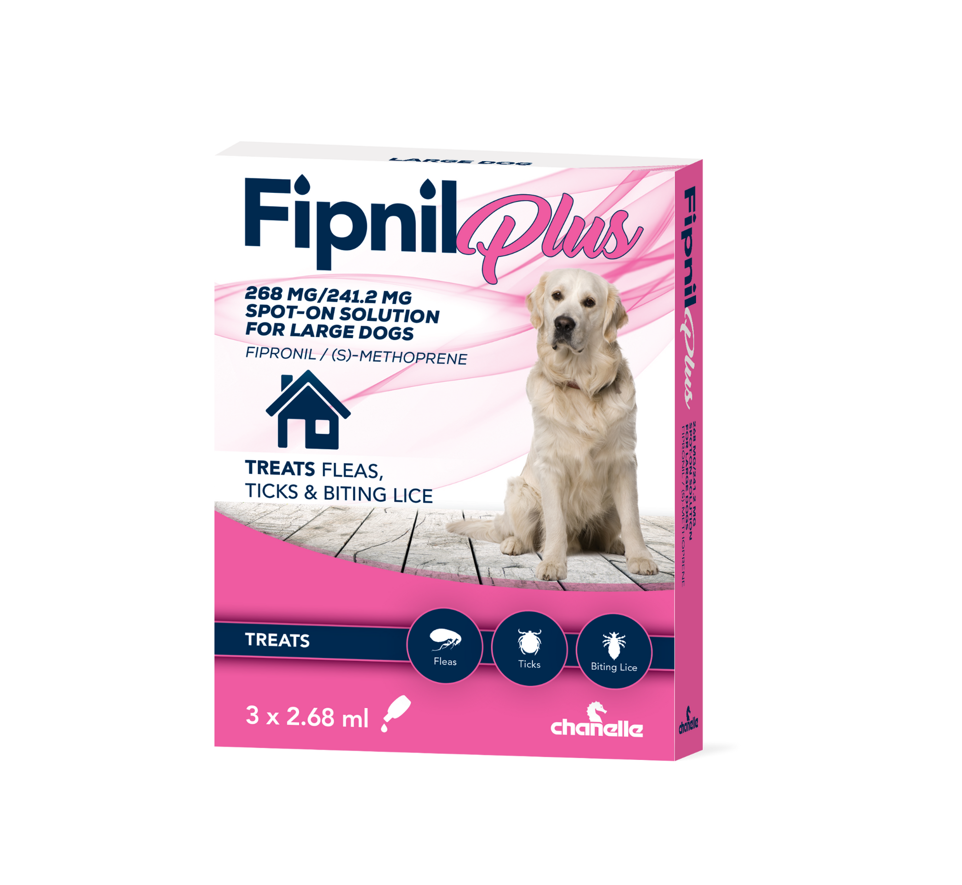 Fipnil Plus 268mg Lg Dog 3''s