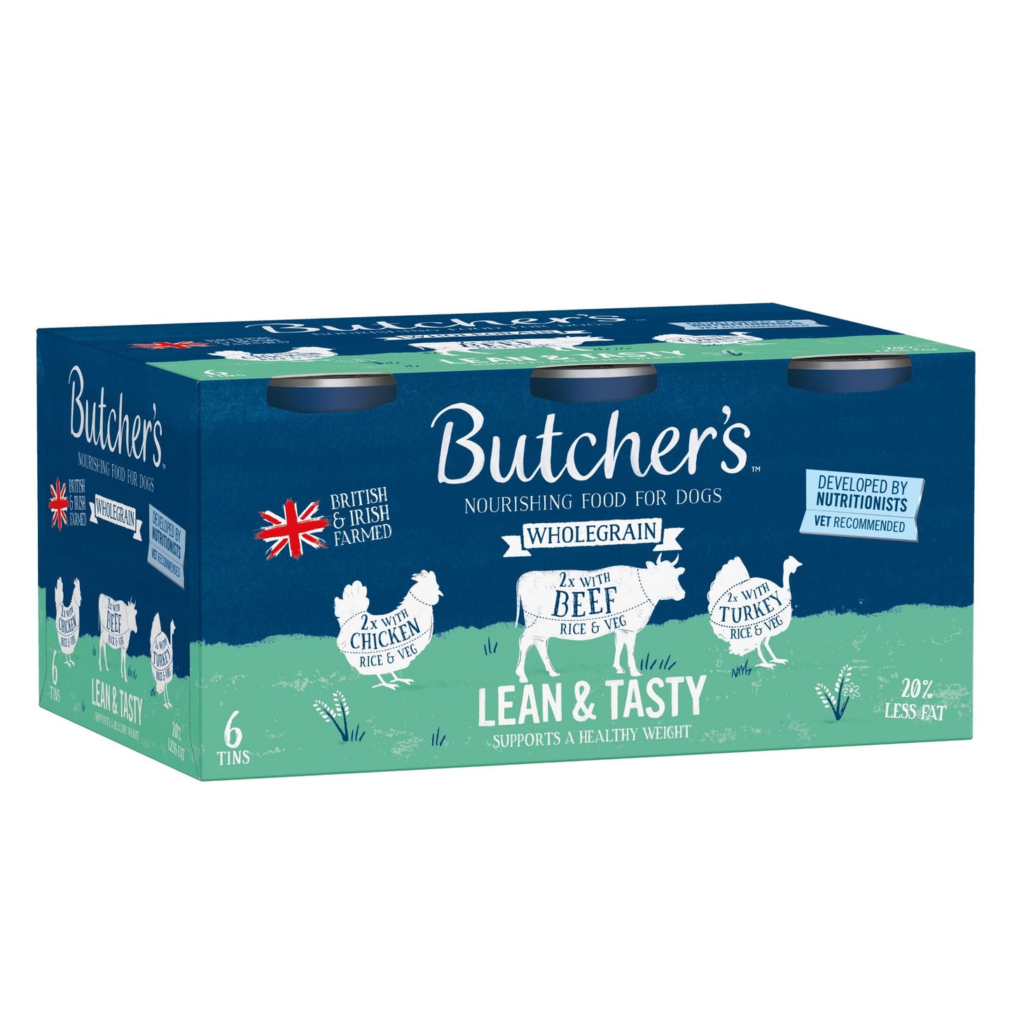 Butcher''s Lean & Tasty Low Fat Dog Food Cans 6x390g