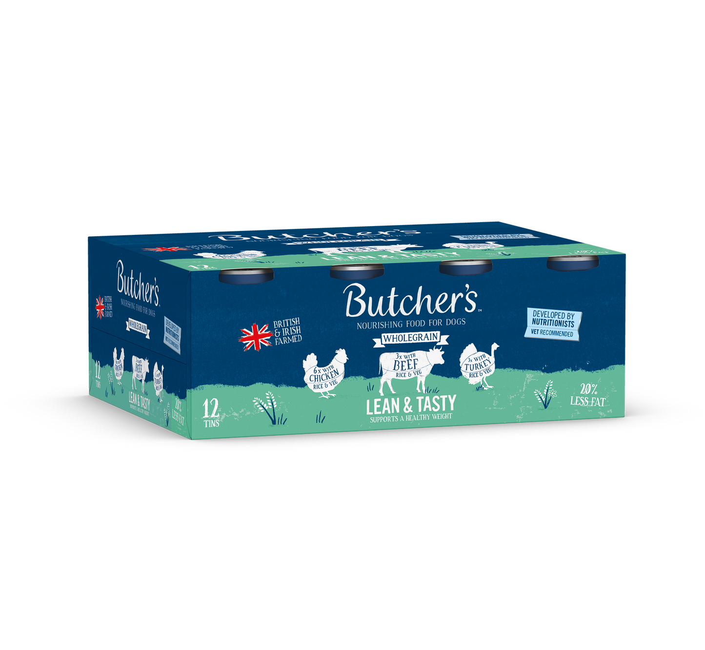 Butcher''s Lean & Tasty Low Fat Dog Food Cans 12x390g
