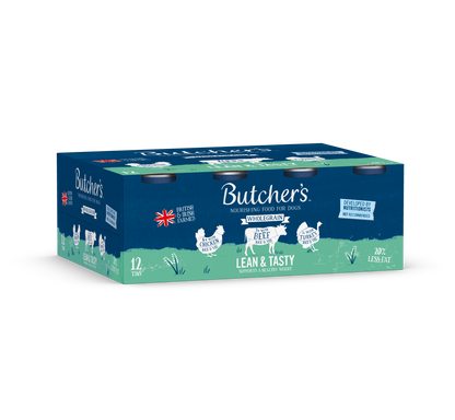 Butcher''s Lean & Tasty Low Fat Dog Food Cans 12x390g