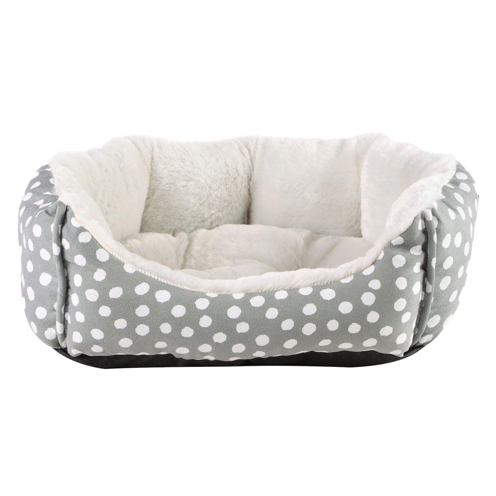 Dream Paws Teddy Boucle Bed - Almond White