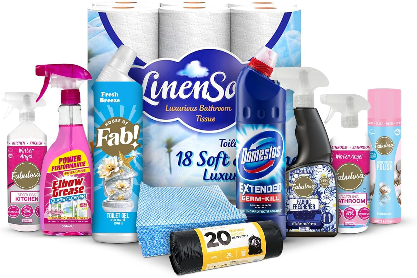 FabFinds Vegan Mega Household Cleaning Bundle – 10 Piece