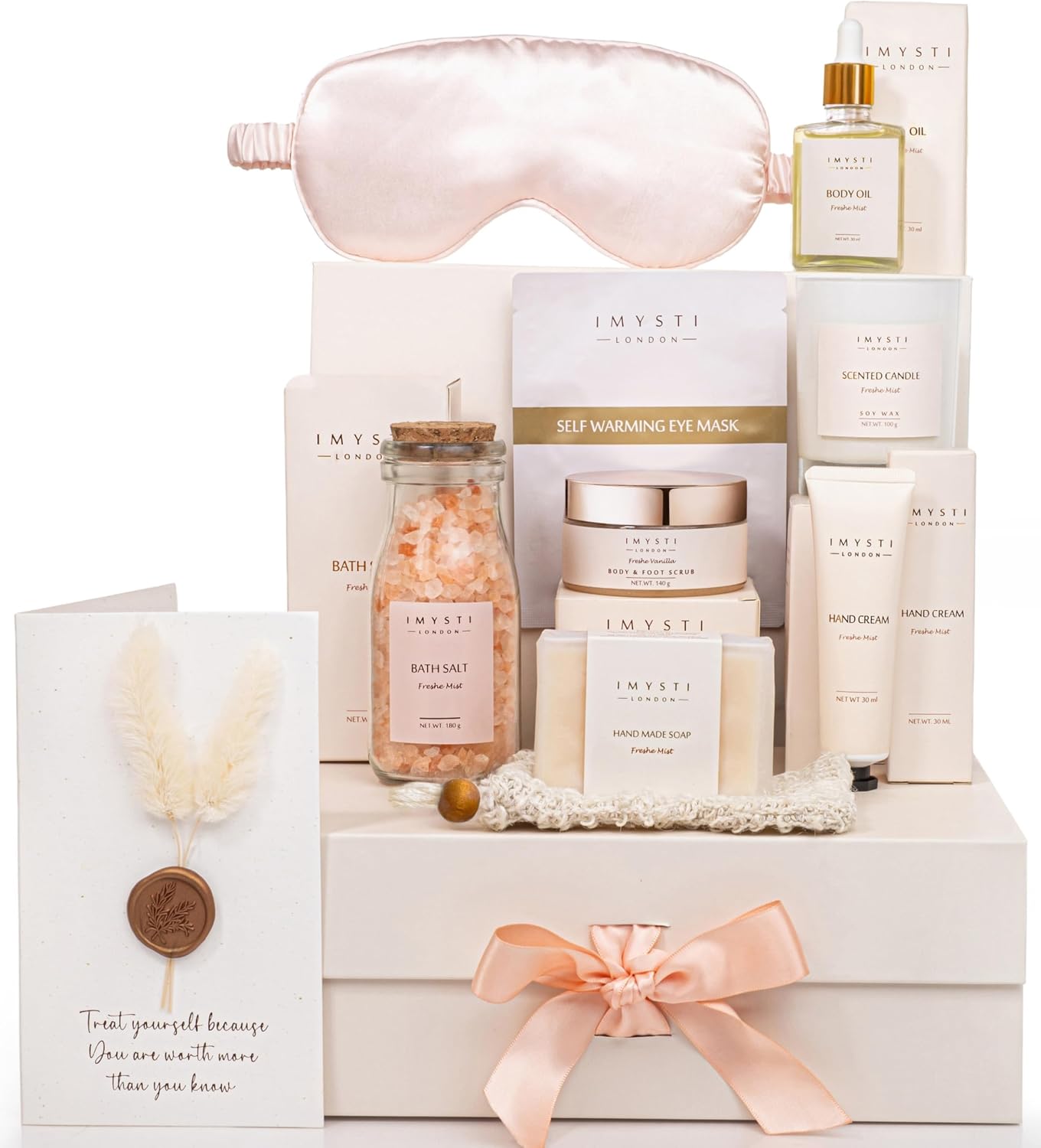IMYSTI Luxury Pamper Hamper Spa Bath Gift Set for Her