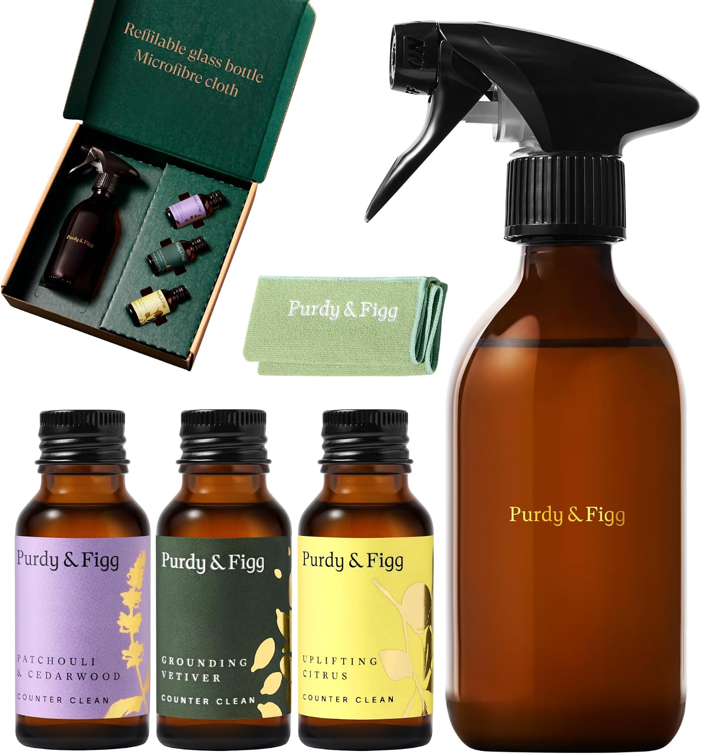 Purdy & Figg Counter Clean Starter Kit – Citrus & Cedarwood