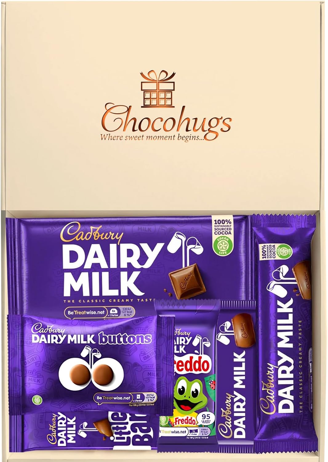 Chocohugs Chocolate Gift Box – Dairy Milk Block & Bars