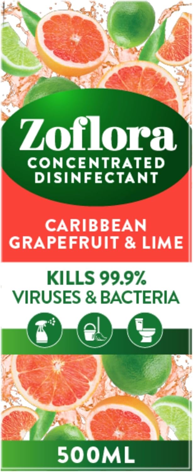 Zoflora Caribbean Grapefruit Concentrated Disinfectant – 500ml