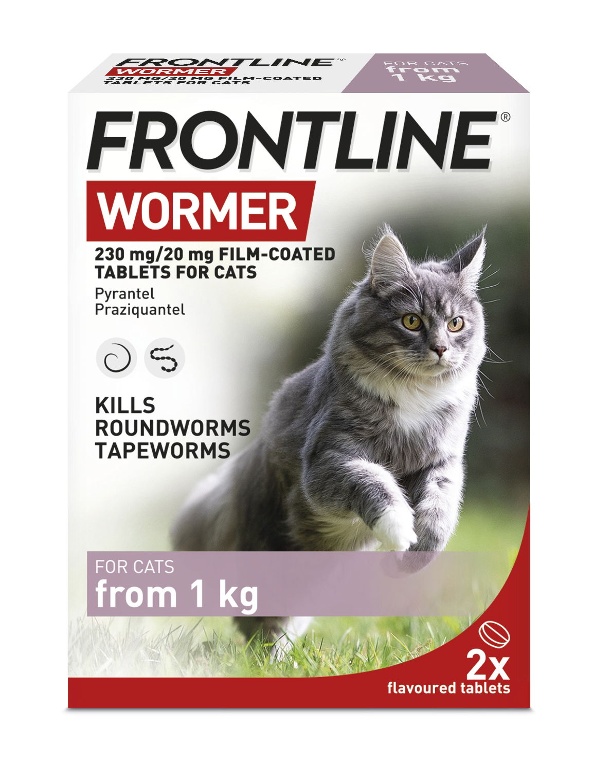 Frontline Wormer Tablets for Cats 2 Pack