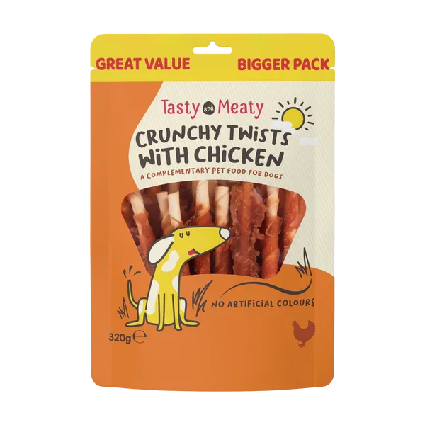 Tasty & Meaty Chewy Twists With Chicken 320g