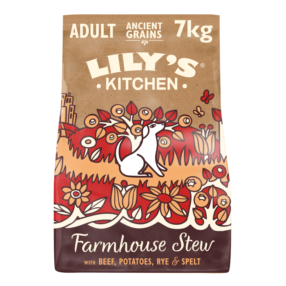 Lily's Kitchen Dog Ancient Grains Beef Dry Food - 7kg / 1kg 7kg / Beef
