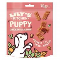 Lily's Kitchen Dog Puppy Chicken and Salmon Nibbles 70g - Shor