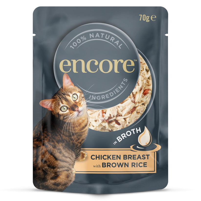 Encore Cat Pouch Chicken & Brown Rice - 70g