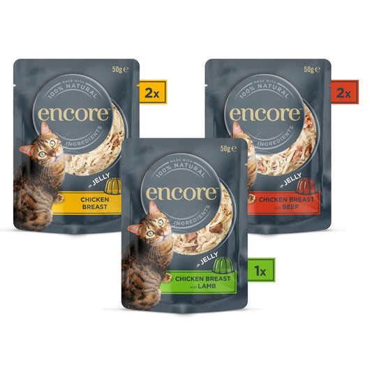 Encore Cat Pouch Chicken in Jelly - 5 x 50g
