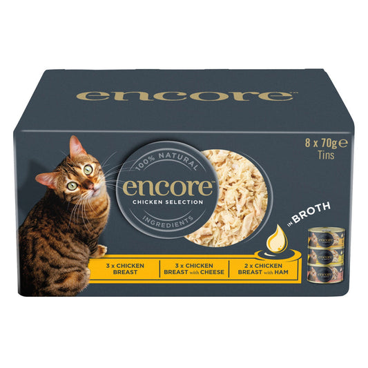 Encore Cat Tin Multipack Chicken - 8 x 70g