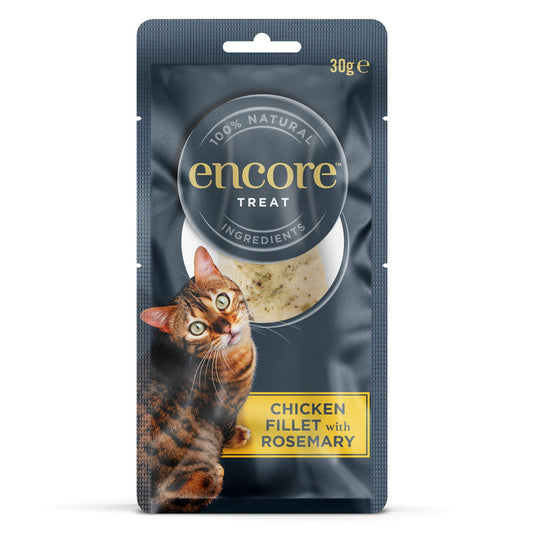 Encore High Protein Adult Cat Treat Chicken Fillet & Rosemary 30g