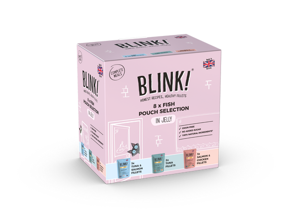 Blink! Wet Cat Food Fish Select in Jelly Multi 8x85g