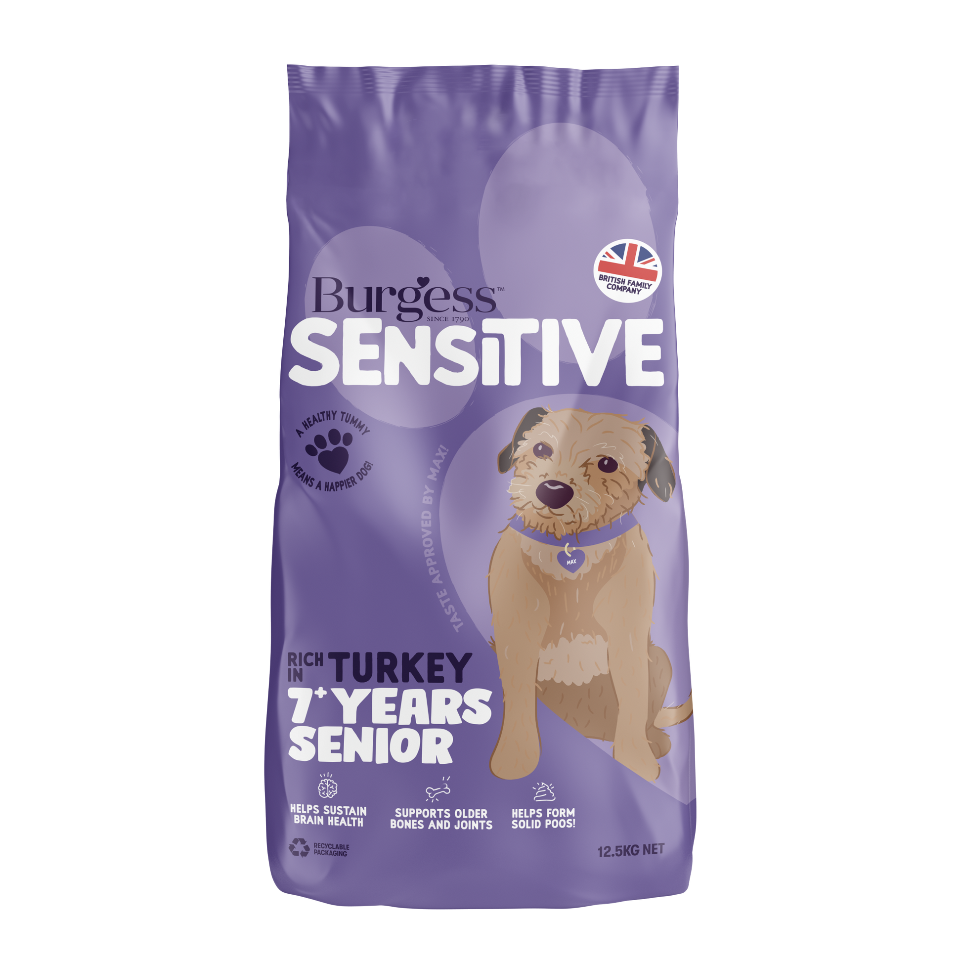 Burgess Sensitive Senior Complete Dry Food 12.5kg