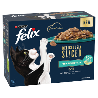 Felix Del Sliced Adult Wet Cat Ocean Selection 12 x 80g