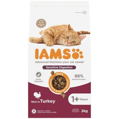 IAMS for Vitality Adult Cat Food with Turkey 2kg