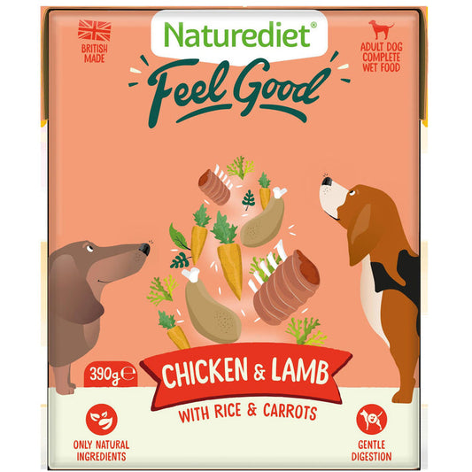 Naturediet Feel Good Chicken & Lamb 390g