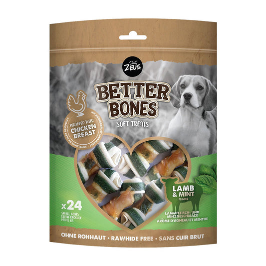 Zeus Better Bones Lamb & Mint Wrap Bones 24Pk