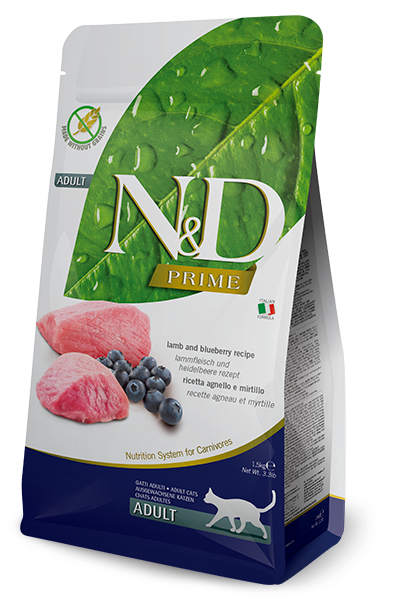 N&D Prime Cat Lamb & Blueberry Adult 5 Kg