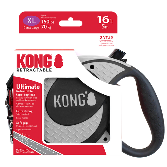 KONG Ultimate Retractable Grey Xtra Large Up To 70kg 5m