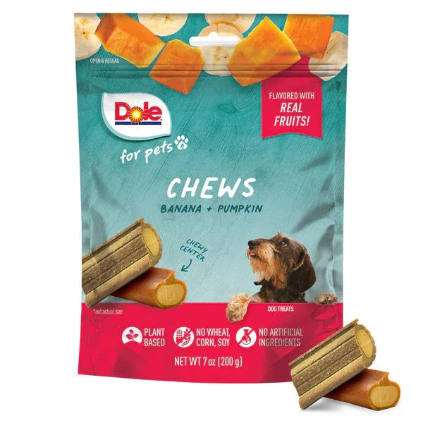Dole Dog Chews Banana & Pumpkin Assorted Bag 200g