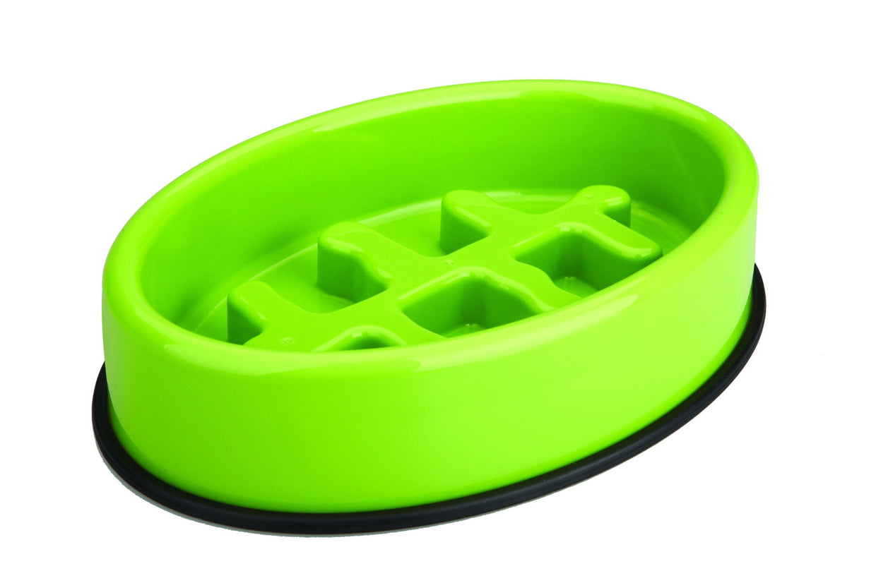 M-PETS Fishbone - Slow Feed Bowl Oval