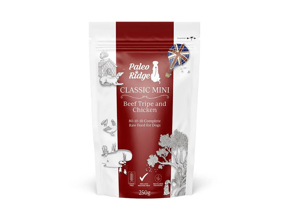 Paleo Ridge Classic Mini Beef Tripe and Chicken 250g