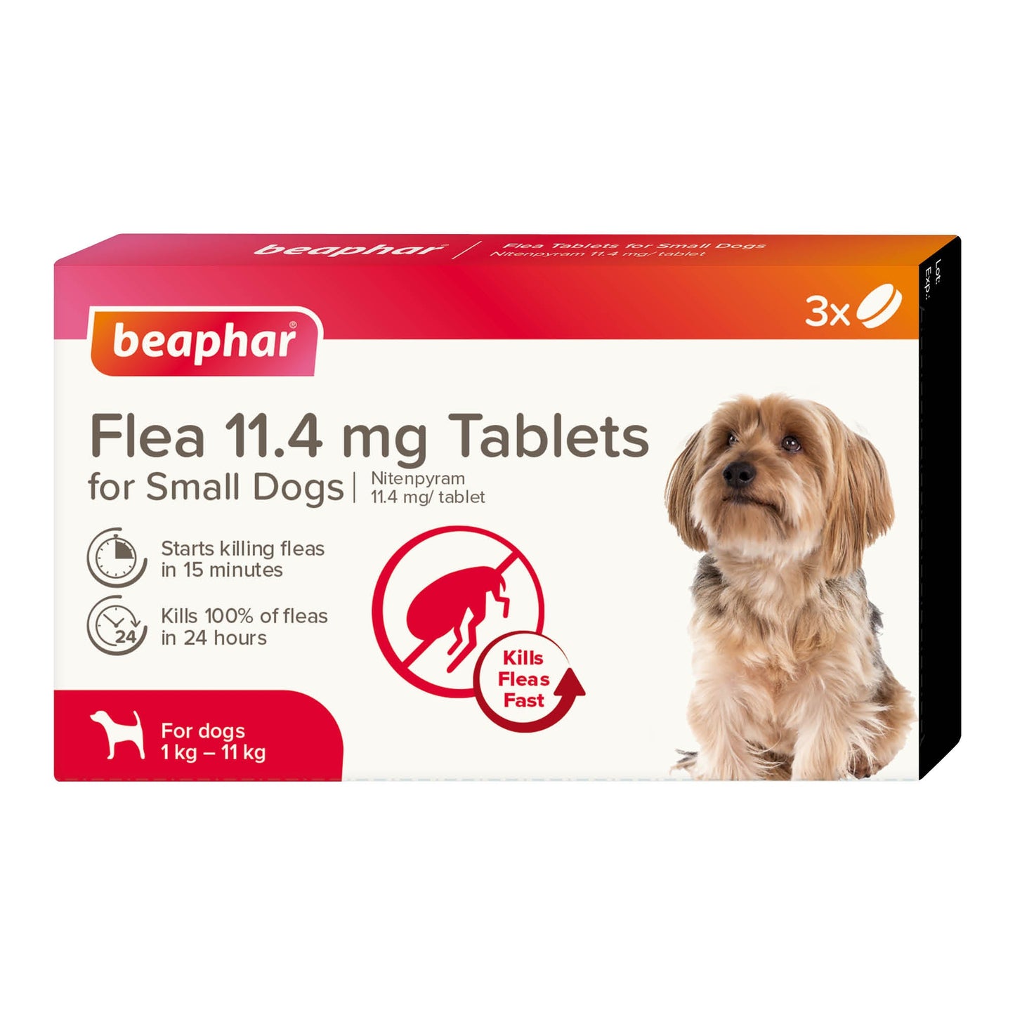 Beaphar Flea Tablets for Small Dogs - 3 Tablets