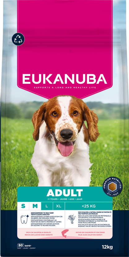 Eukanuba Dog Adult Salmon & Barley 12kg