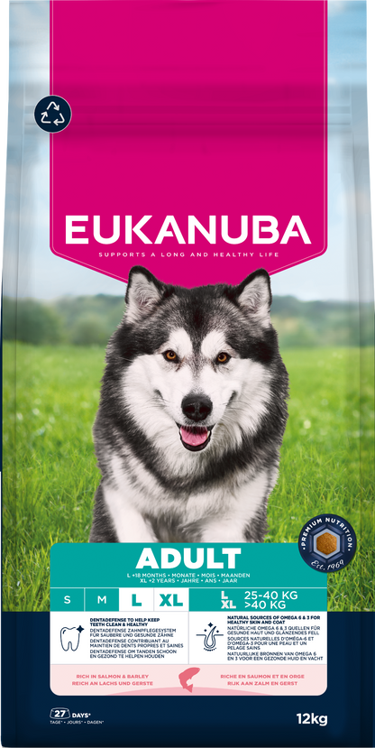 Eukanuba Dog Adult Salmon & Barley 12kg – product view 2