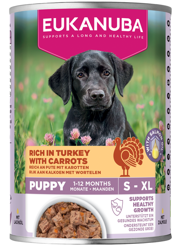 Eukanuba Dog Can Life Care Puppy All Breeds Turkey & Carrot 400g