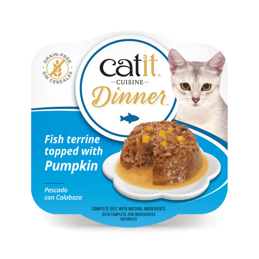Catit Fish Dinner with Pumpkin 6x75g