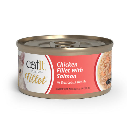 Catit Chicken Fillet with Salmon 12x75g