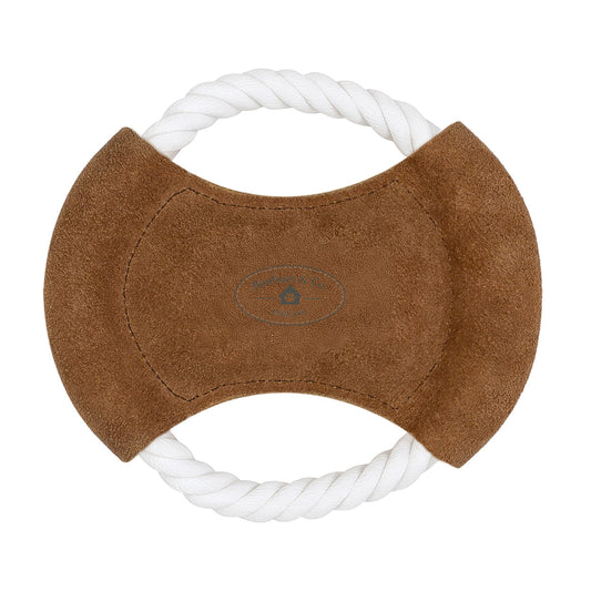 Banbury & Co Rural Retreats Suede and Rope Frisbee