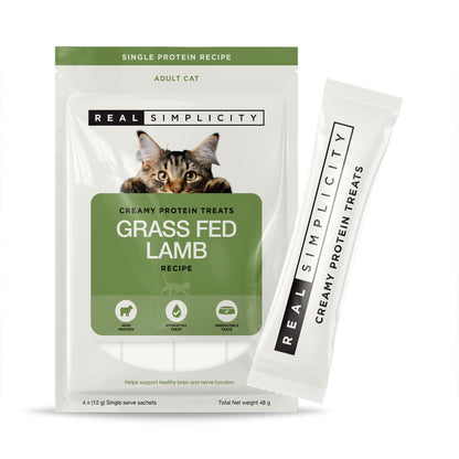 Real Simplicity Creamy Protein Treats Grass Fed Lamb 4x12g