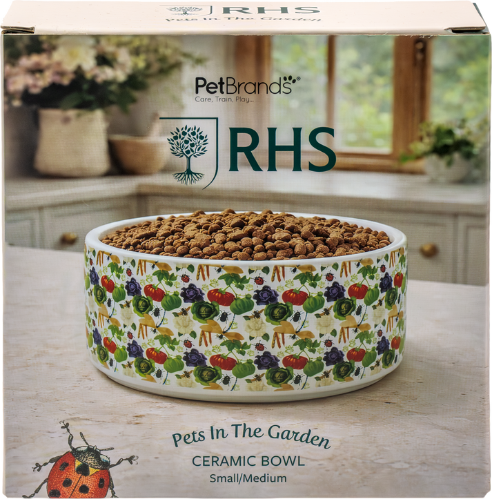RHS Pets in the Garden Ceramic Bowl Small/Medium