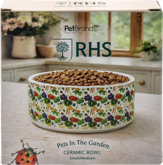 RHS Pets in the Garden Ceramic Bowl Small/Medium