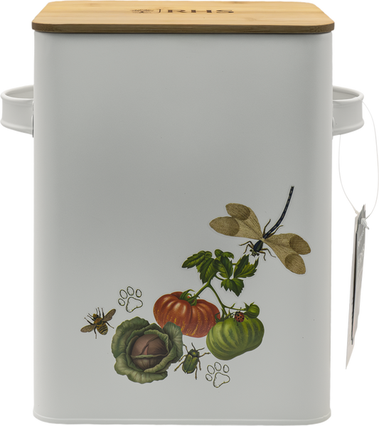 RHS Pets in the Garden Food Storage Tin & Scoop