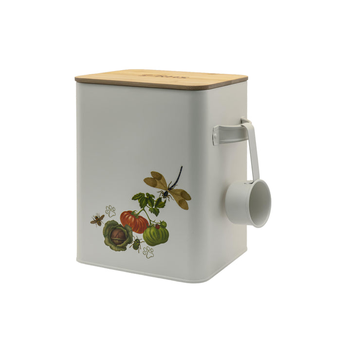 RHS Pets in the Garden Food Storage Tin & Scoop