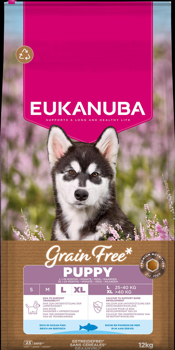 Eukanuba Grain Free - Ocean Fish - Puppy Large 12kg