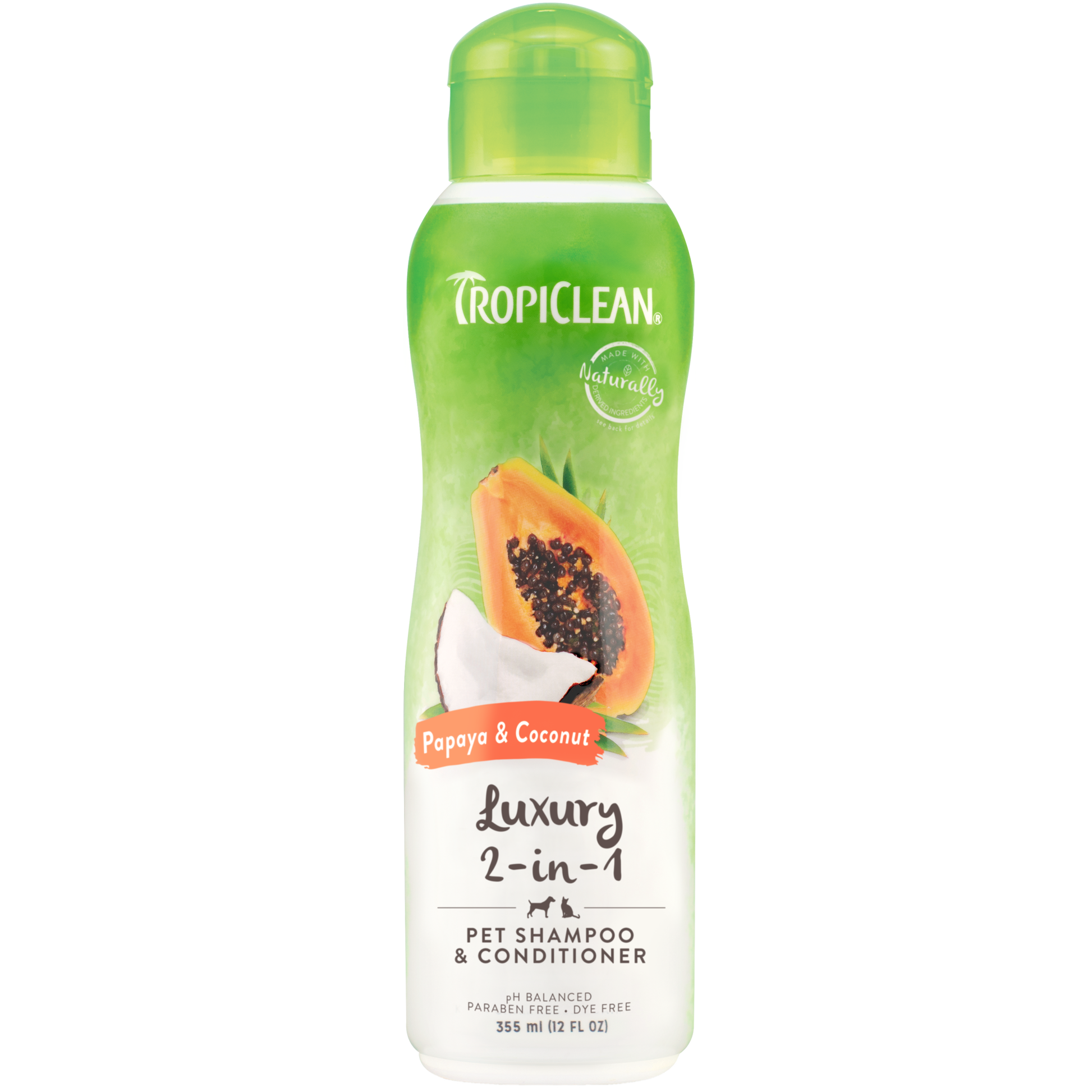 TropiClean Luxury 2-in-1 Shampoo & Conditioner for Pets 355ml