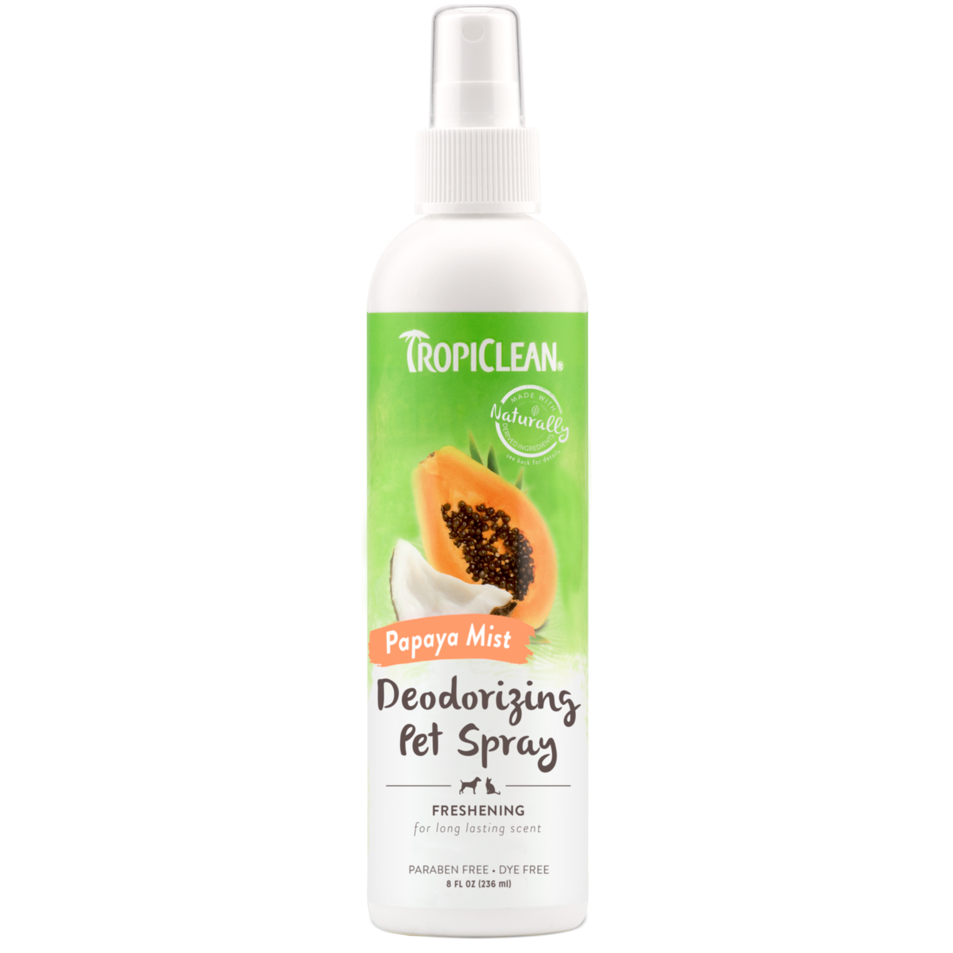 TropiClean Deodorising Spray Papaya & Coconut 236ml