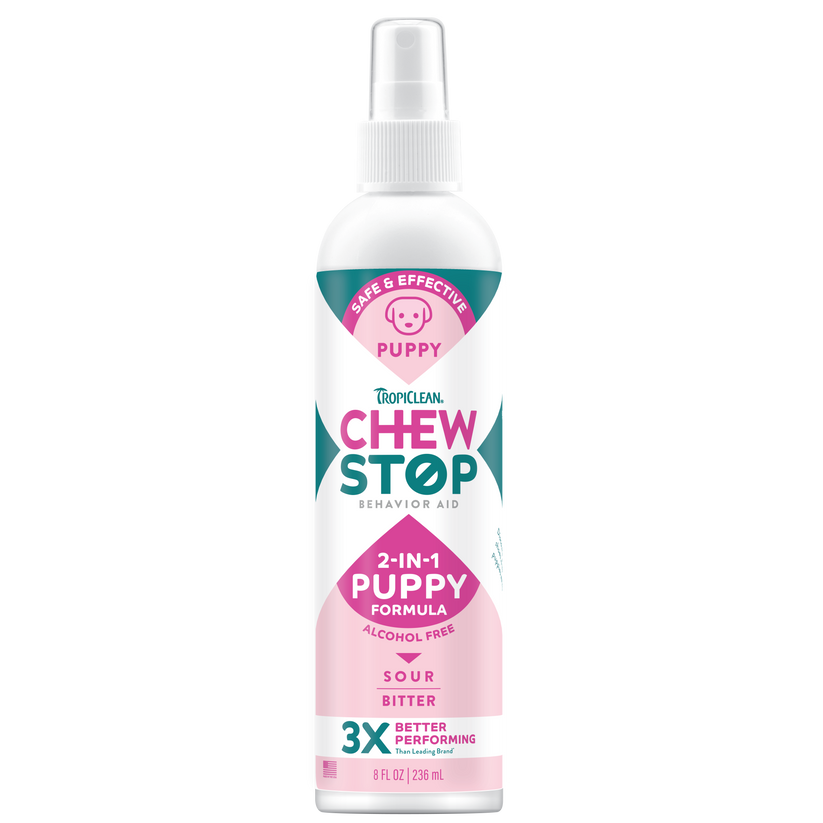 TropiClean Chew Stop Behavior Aid Puppy Spray