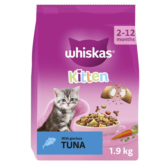 WHISKAS 2-12mths Cat Complete Dry with Tuna 1.9kg