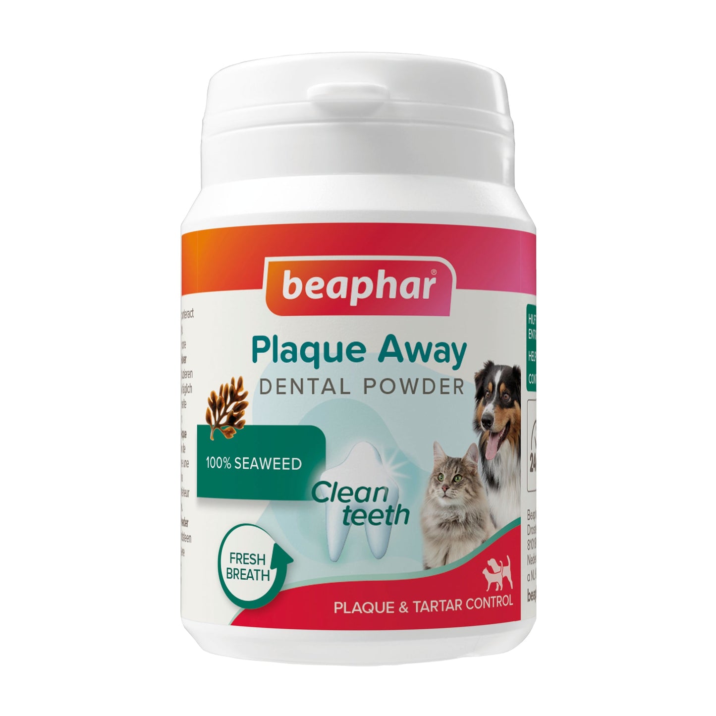 Beaphar Plaque Off Dental Powder for Dogs & Cats 80g