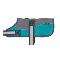 Animate Reflective Harness Coat Grey&Teal, 18"