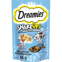 Dreamies Shakeups Seafood 55g – Case of 8